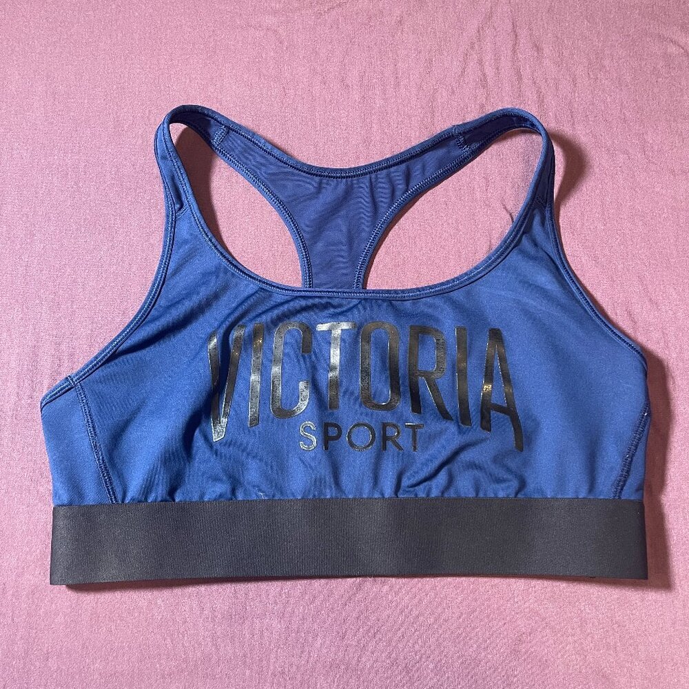 Victoria's Secret Sport - The Player Sports Bra Razer Back in Blue - Size Large